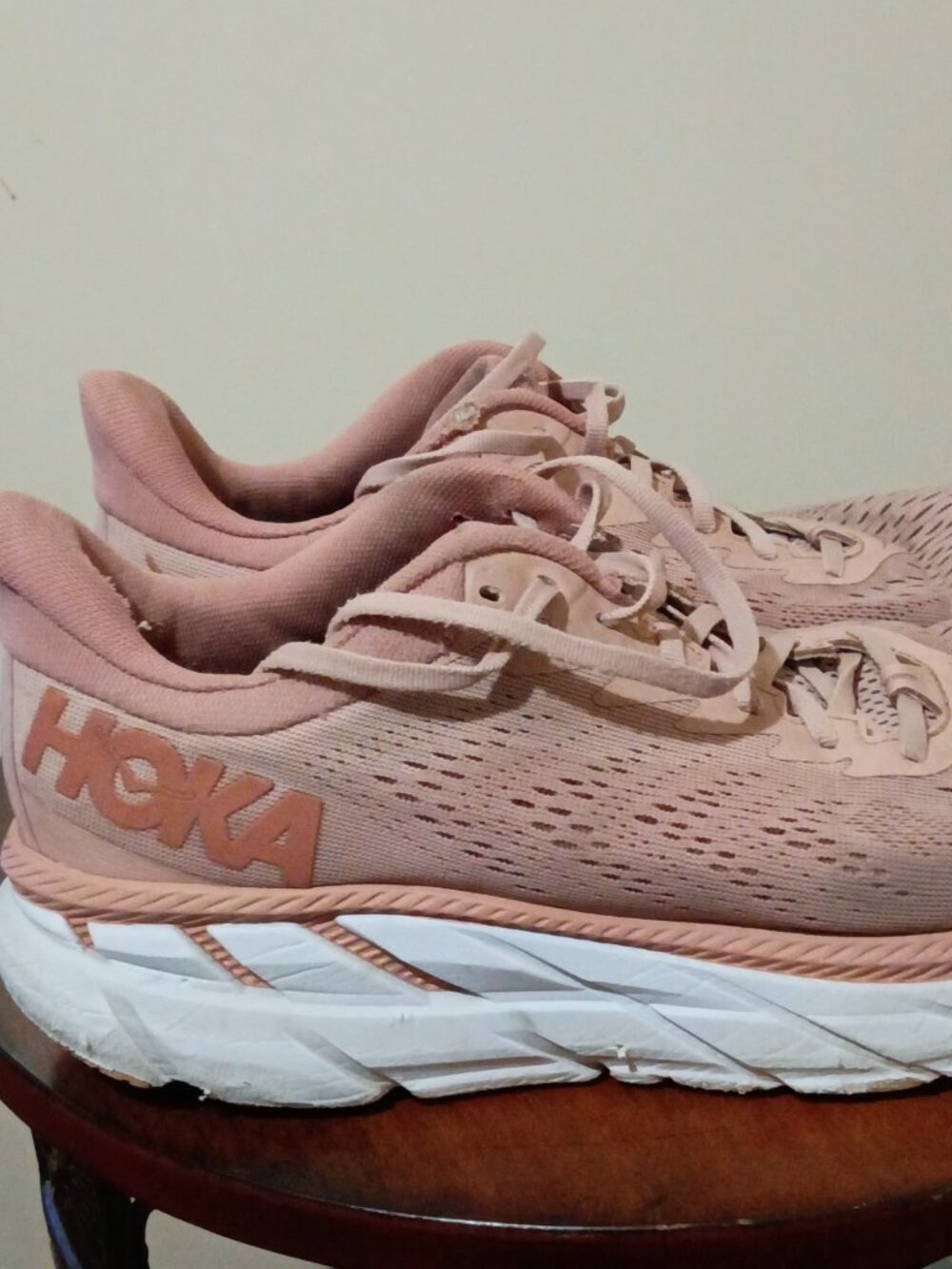 Hoka One One Clifton 7 Women's Sneakers Women's Size 11B 1110509 Pale Mauve - Picture 4 of 15